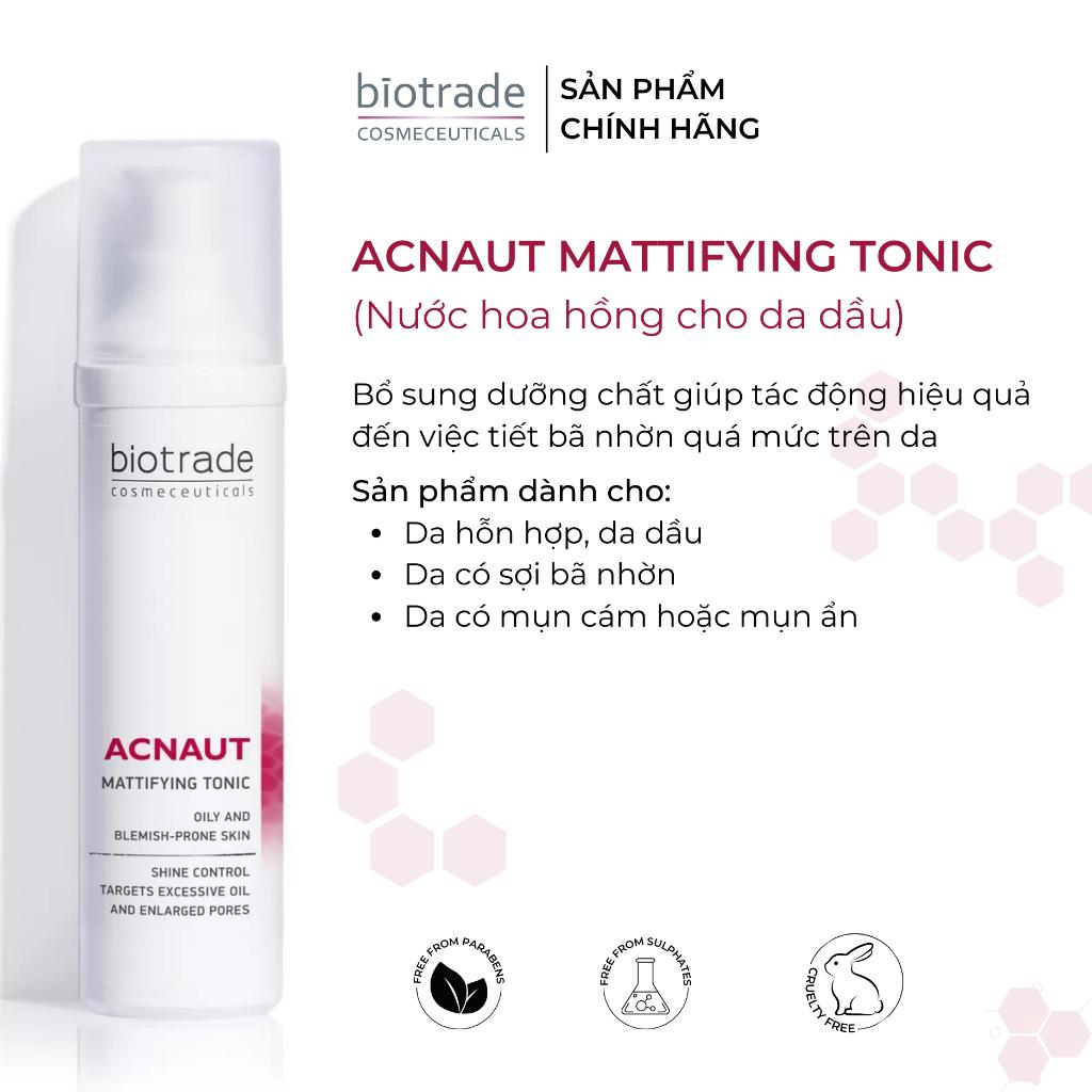 Nước Hoa Hồng Cho Da Đầu Biotrade Acnaut Mattifying Tonic 60ml