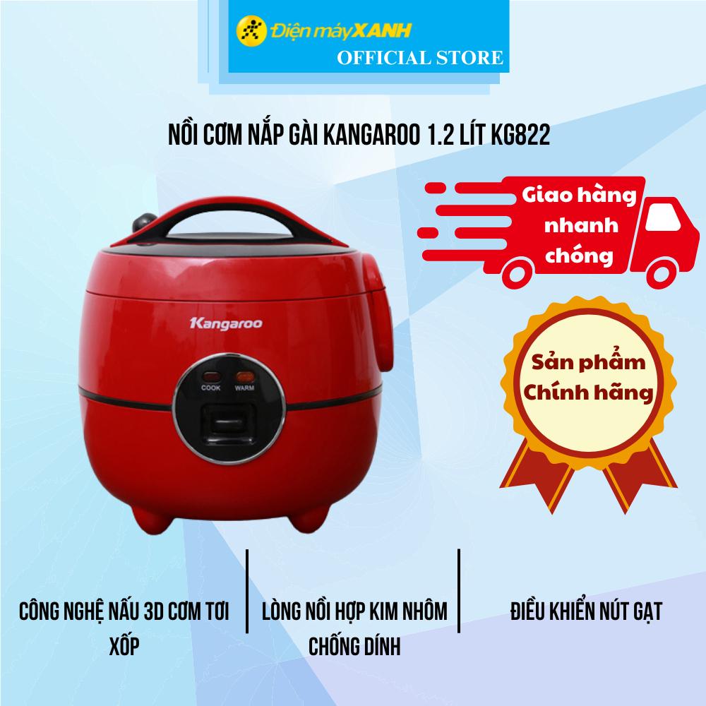 Nồi cơm nắp gài Kangaroo 1.2 lít KG822 - Hàng Chính Hãng