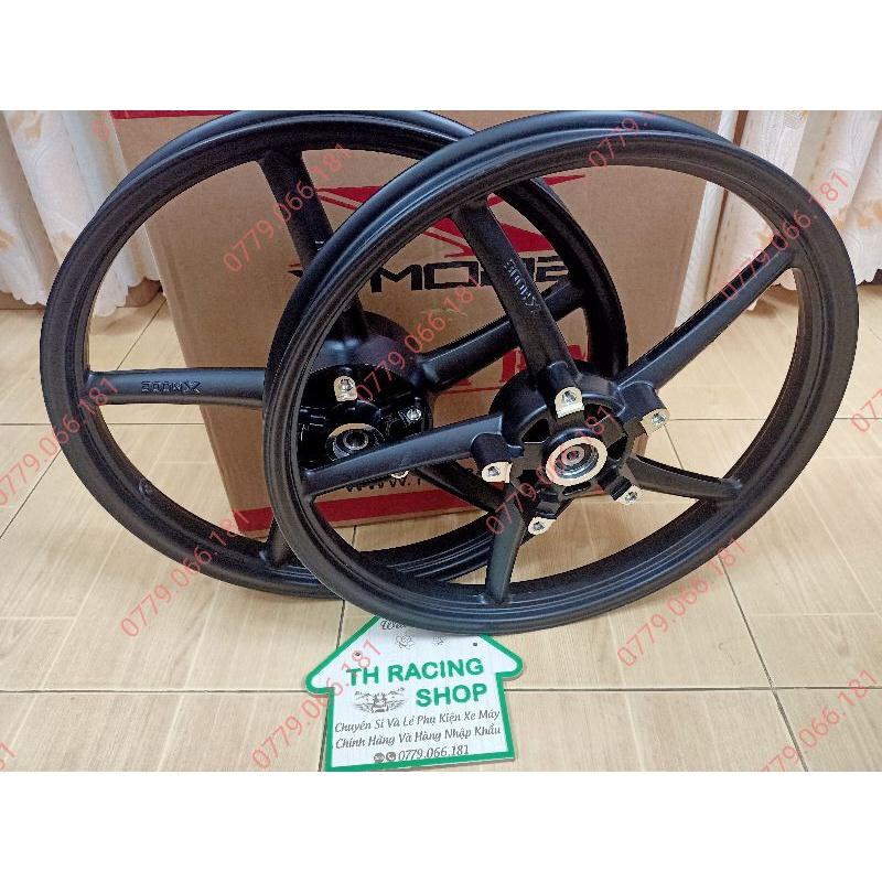 BÁNH MÂM CHO XE EXCITER 150 XMODE KIỂU 5 CÂY RCB MÀU ĐEN SIZE 1.6 VÀ 1.6 GẮN NHƯ KHÔNG CHẾ SẢN PHẨM MỚI CHẤT LƯỢNG TỐT