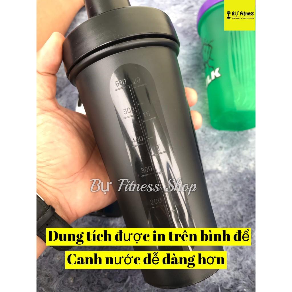 Bình lắc thể thao, bình nước shaker siêu anh hùng dung tích 750ml