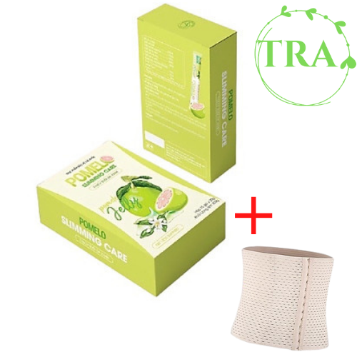 Combo 2 Hộp Thạch Bưởi Hỗ Trợ Giảm Cân Pomelo Slimming Care Tặng Kèm Nịt Bụng