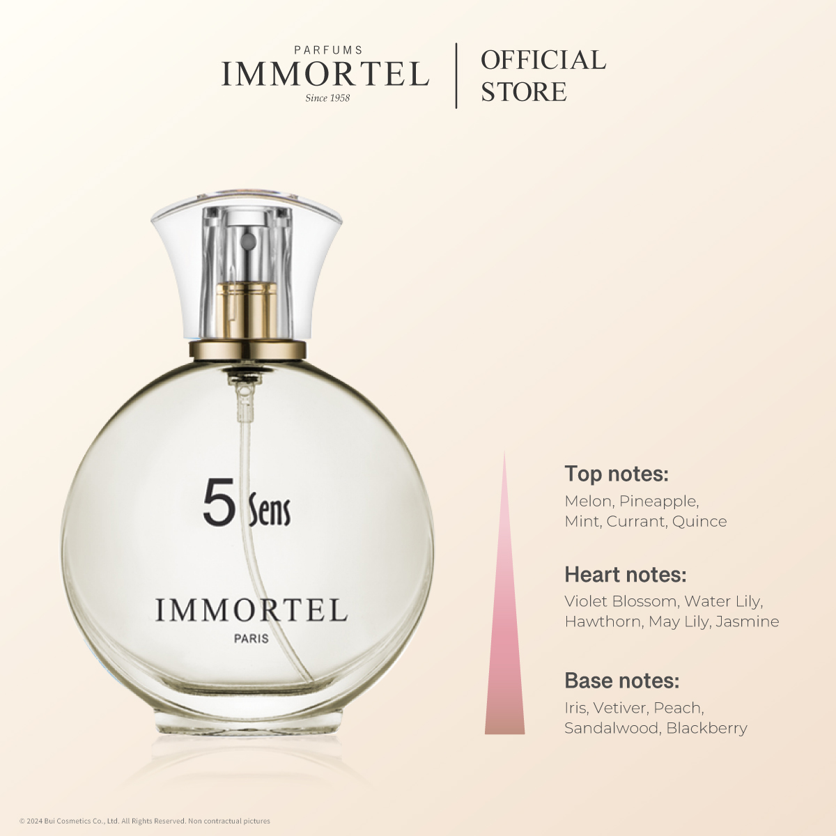 Nước Hoa Nữ IMMORTEL 5 Sens - Eau de Parfum 60mL Nhập Khẩu Chính Hãng Pháp