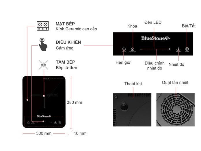 Bếp từ Bluestone ICB-6729