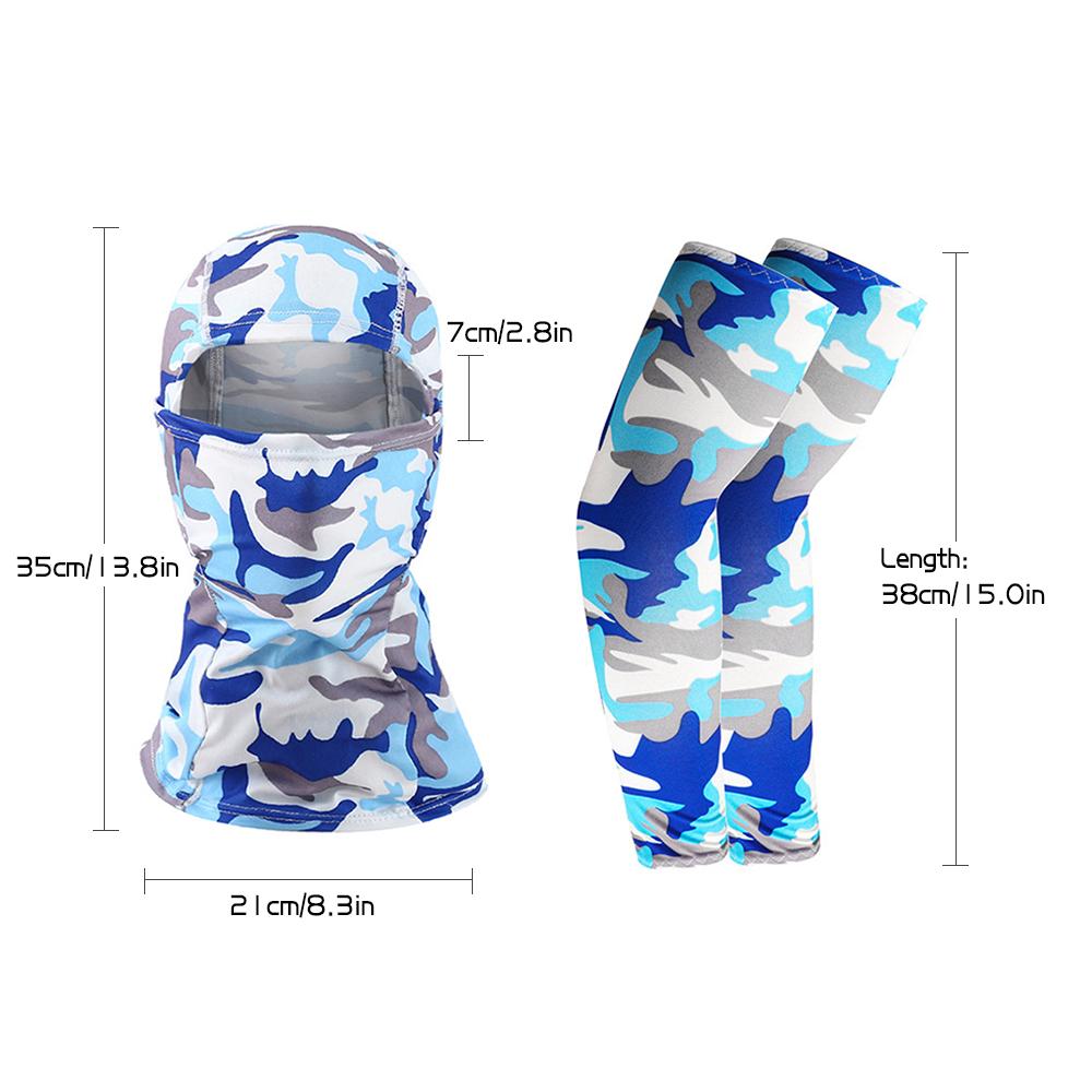 Mặt nạ và bọc cánh tay cho nam nữ bảo vệ và chống nắng cho các hoạt động ngoài trời