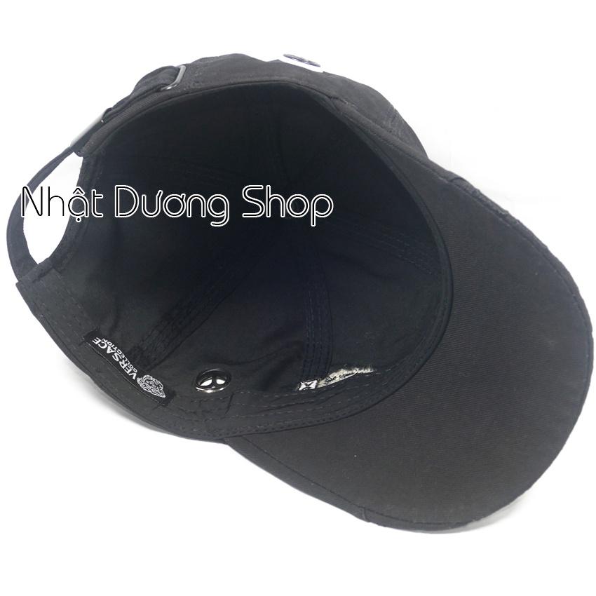 Mũ lưỡi trai ,Nón kết VE.RSA.CE thêu mặt da bên hông đẹp sang trọng phù hợp cho cả nam và nữ yêu thích nón xịn.