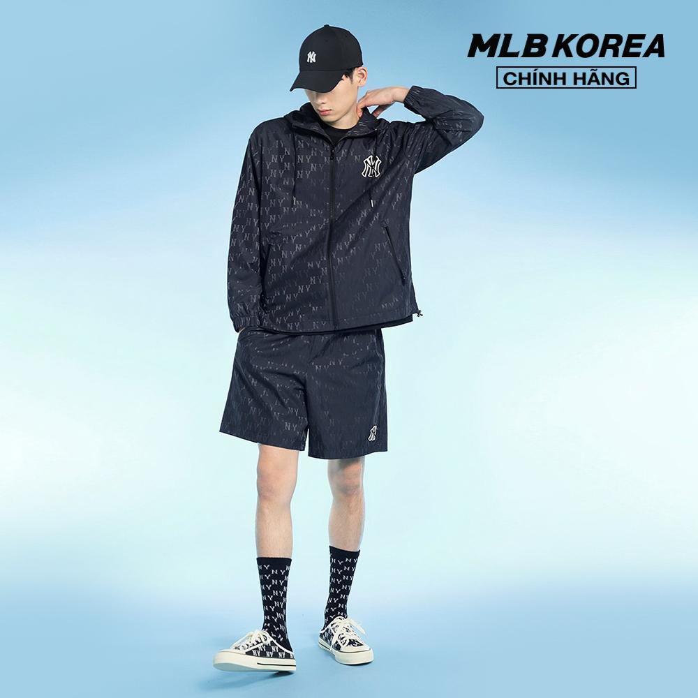 MLB - Quần shorts unisex ống rộng lưng thun Monogram 3ASMM0233