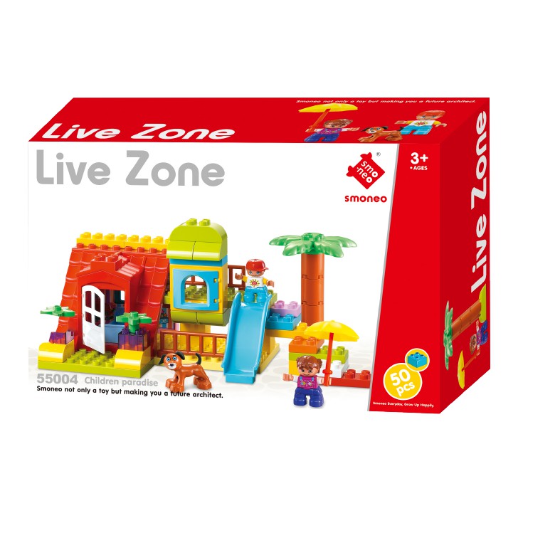 Bộ đồ chơi lắp ghép smoneo duplo Xứ sở thần tiên 50 chi tiết Toyhouse 55004