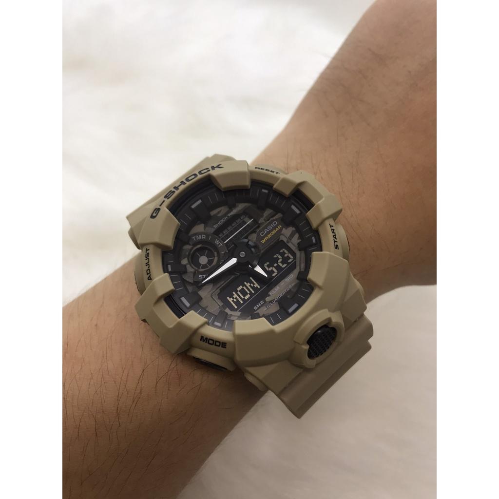 Đồng Hồ Nam Dây Nhựa Casio G-Shock GA-700CA-5ADR Chính Hãng - GA-700CA-5A CAMO