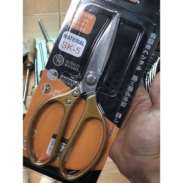 Kéo cắt gà nhập Nhật kéo thép SK5 siêu cứng bén cắt tôm cá