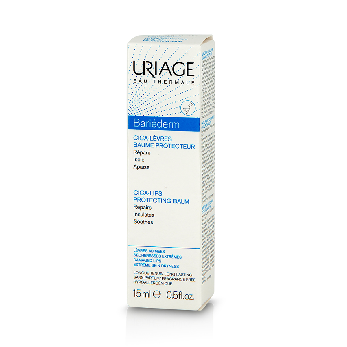 Kem Chăm Sóc Môi Khô, Nứt Nẻ Uriage Bariederm Cica Levres Baume Protecteur 15ml