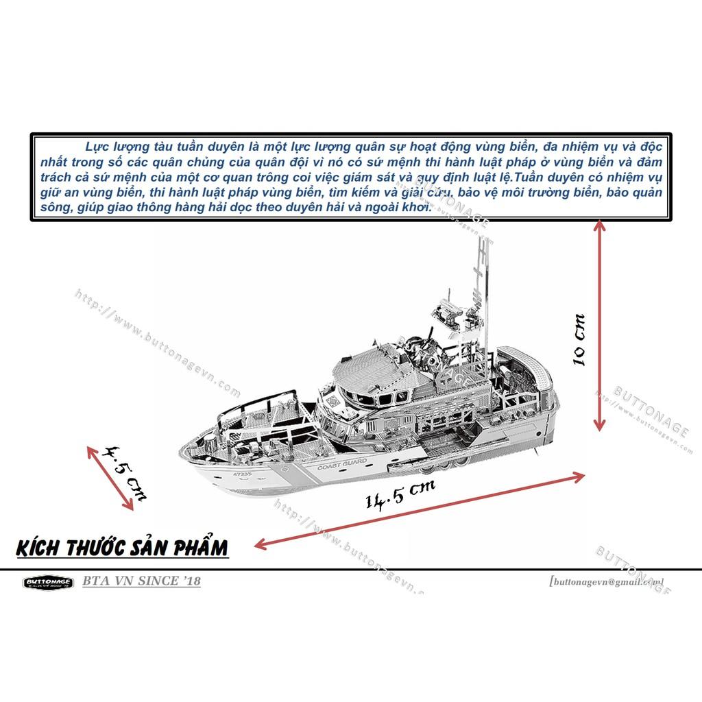 Mô Hình Lắp Ráp 3d Tàu Tuần Tra Bờ Biển