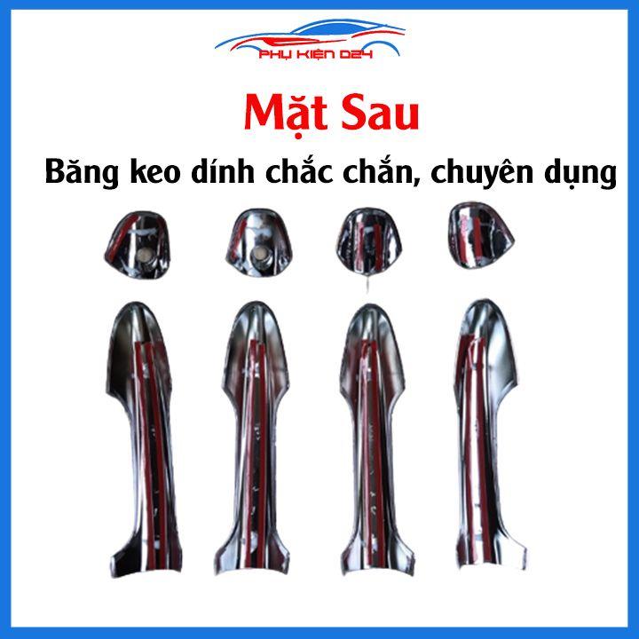 Ốp tay hõm XL7 2020-2021-2022 vân carbon/mạ crom chống trầy bảo vệ cửa xe ô tô