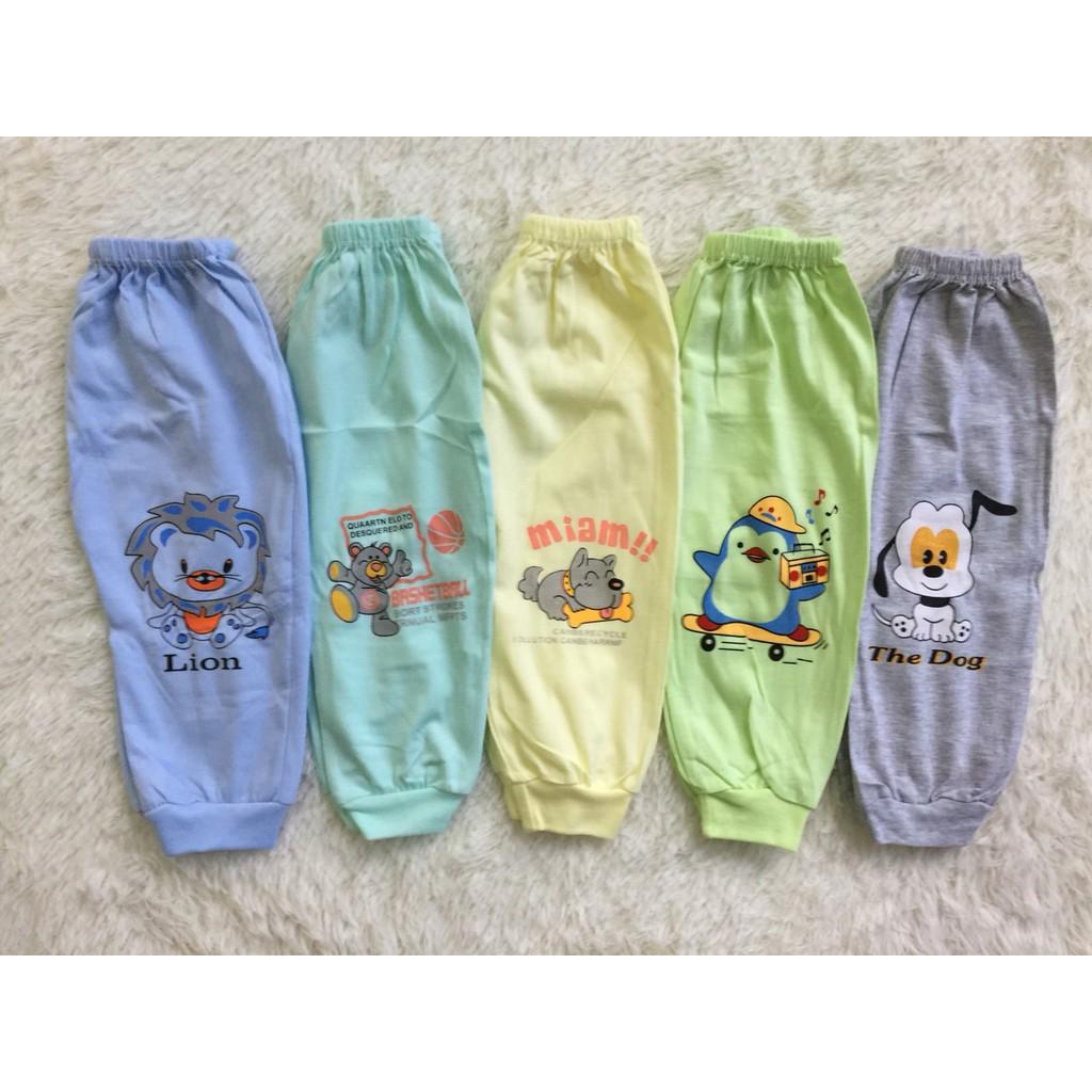 Quần chục cotton cho bé có size 3-12kg giá chỉ 180k/chục, chất cực đẹp