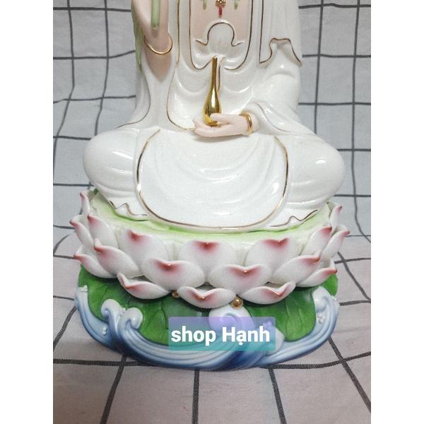 _Mẹ Quan Âm sứ trắng cao cấp đế xanh