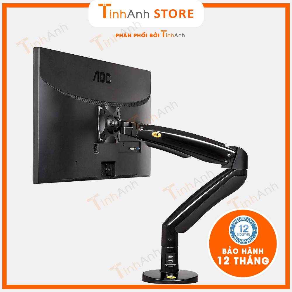 Giá treo màn hình máy tính Cao Cấp NB F100A 22 - 35 inch Arm màn hình tải trọng 12Kg Mẫu mới 2021 - Hàng Chính Hãng