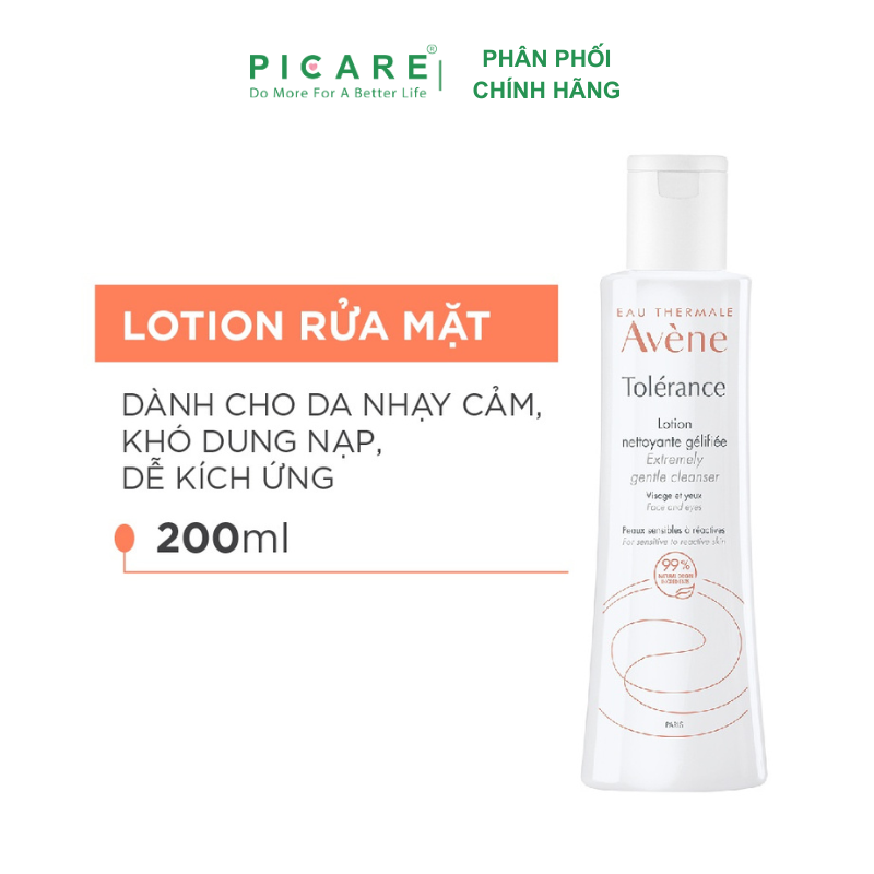 Sữa Tẩy Trang Rửa Mặt Sạch Sâu Cho Da Khô Nhạy Cảm Avène Tolerance Extremely Gentle Cleanser 200ml