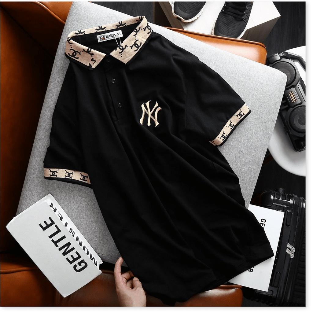 ÁO THUN NAM CỔ BẺ CỰC ĐẸP , HỌA TIẾT THÊU SIÊU CHẤT KME FASHION