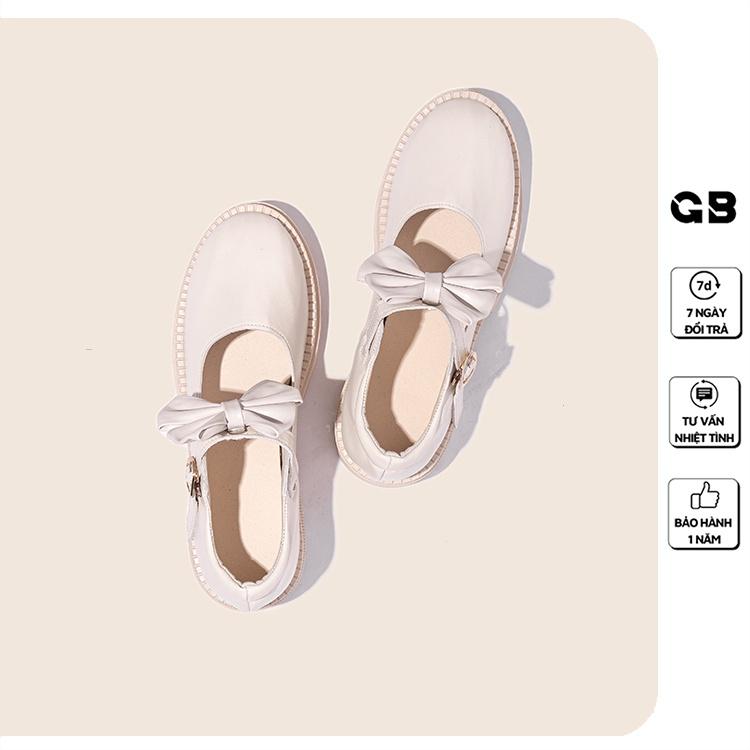 Giày Mary Jane giayBOM chất liệu da mỏng để cao 4 cm B1375