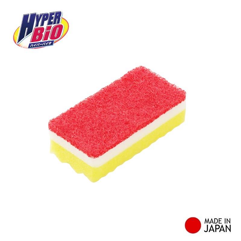 Mút rửa chén bát, xoong nồi kháng khuẩn &amp; khử mùi Ohe Hyper Bio Made in Japan