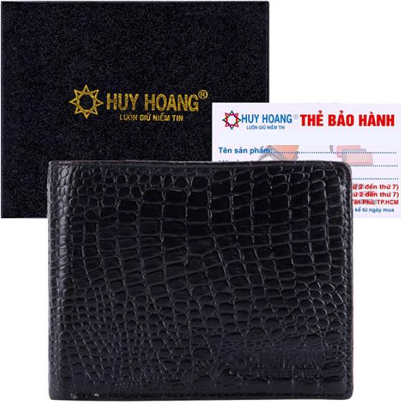 Ví Nam Vân Cá Sấu Huy Hoàng HT2111 - Đen