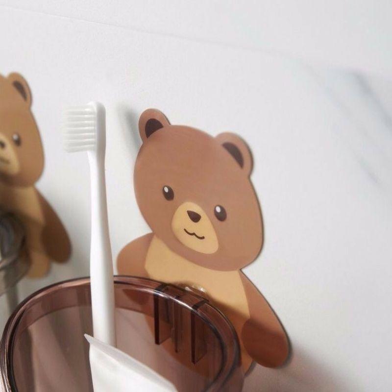 Cốc Đựng Bàn Chải, Kem Đánh Răng Hình Gấu Cute