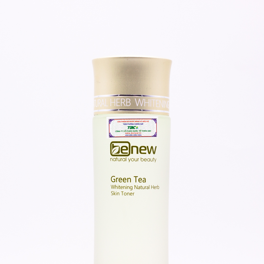 Nước hoa hồng trắng da trà xanh Benew Green Tea Whitening Natural Herb Skin Toner (150ml) – Hàng Chính Hãng