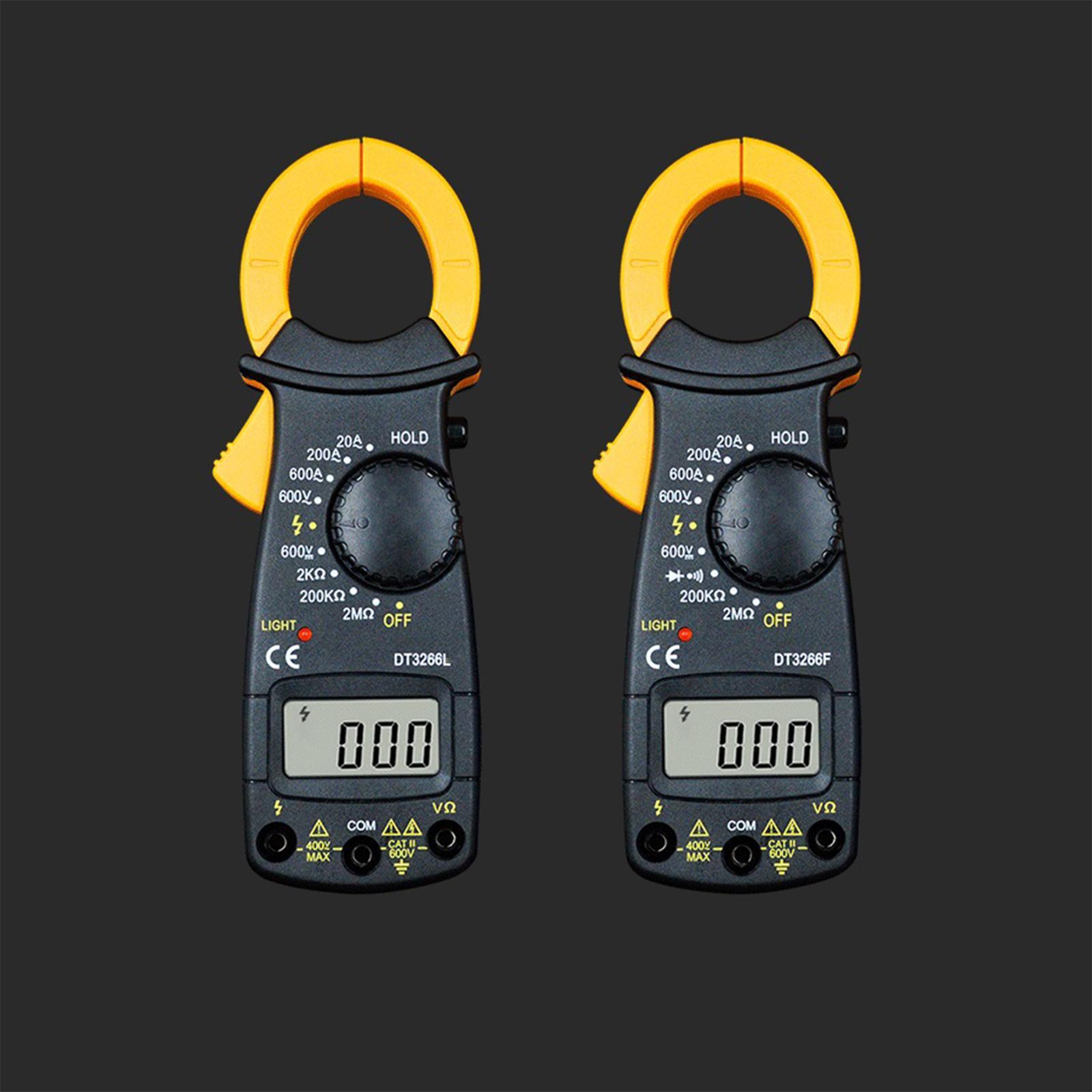 Digital Clamp Meter Professional Low Battery Indicator LCD Display Measure Resistance Multifunction DC Digital Clamp Meter