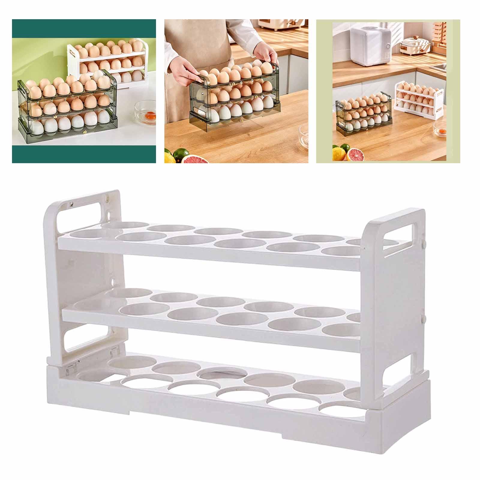 3Pcs Multi Layer Egg Storage Box Dispenser Egg Holder Egg