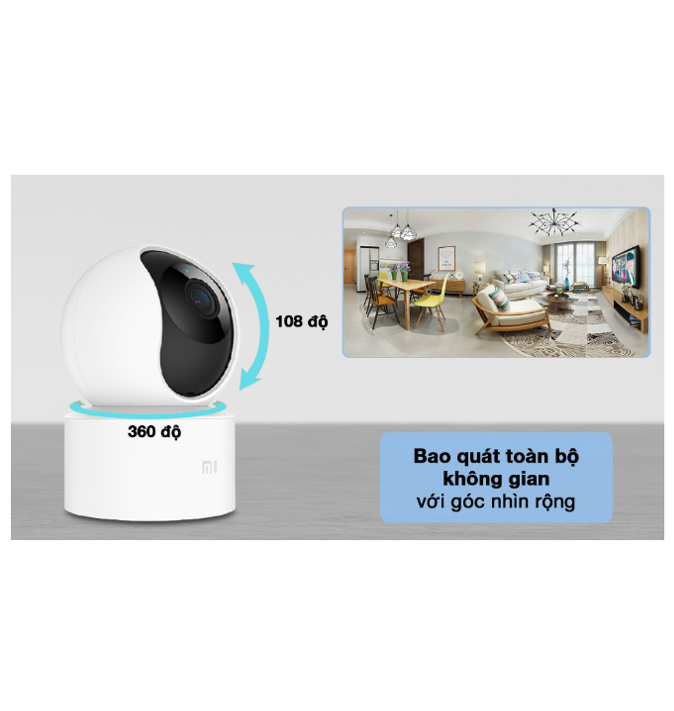 Camera IP Xiaomi MJSXJ02CM Mi Home Security Camera 360 Độ 1080p - Hàng Chính Hãng