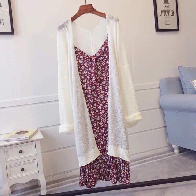 ÁO CADIGAN LEN MỎNG DÁNG DÀI