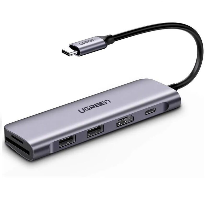 Cáp Chuyển Đổi USB Type-C Sang HDMI 4K Ugreen TC70411CM195 - 15 cm - Gray - Hàng chính hãng.