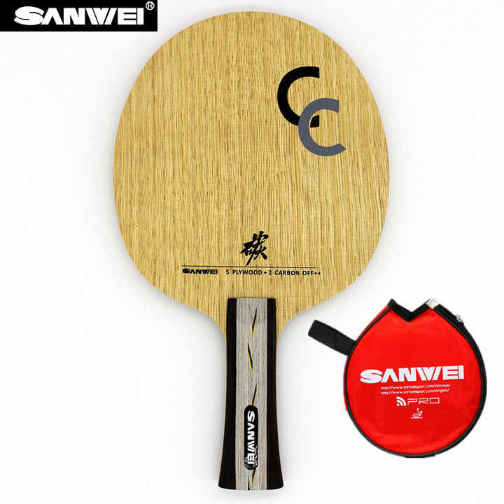 Cốt Vợt Bóng Bàn Sanwei CC - Cấu Tạo 5 Lớp Gỗ + 2 Cacbon - Tốc Độ Cao