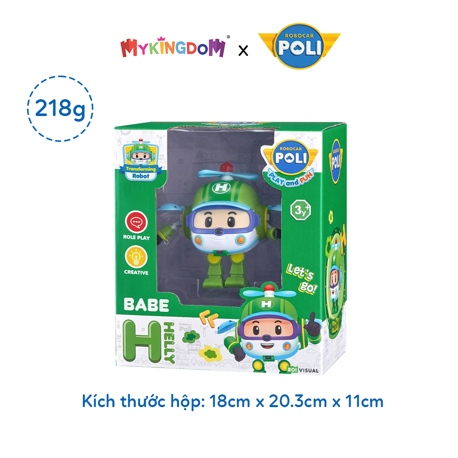 Đồ Chơi Robot Biến Hình Máy Bay Cứu Hộ Babe Helly ROBOCAR POLI ZR918