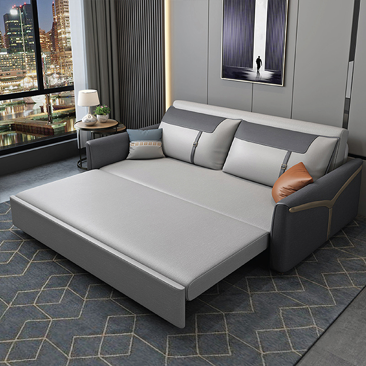 Giường Sofa Vải Sợi Nano Cao Cấp - Ghế Sofa Giường Đa Năng Có Ngăn Chứa Đồ,Vải Sợi Nano Cao Cấp , Chuyển Đổi Từ Ghế Sang Giường Tiện Lợi , Tiết Kiệm Không Gian