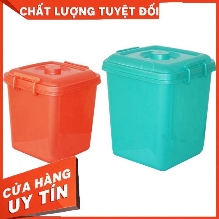 Thùng gạo Việt Nhật lớn nhỏ - Đồ dùng nhà bếp cao cấp bằng nhựa vệ sinh tiện dụng