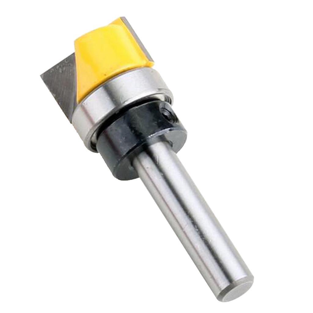 3Pcs Hinge Mortise Flush Trim Template Router Bit - 8mm Shank Woodworking