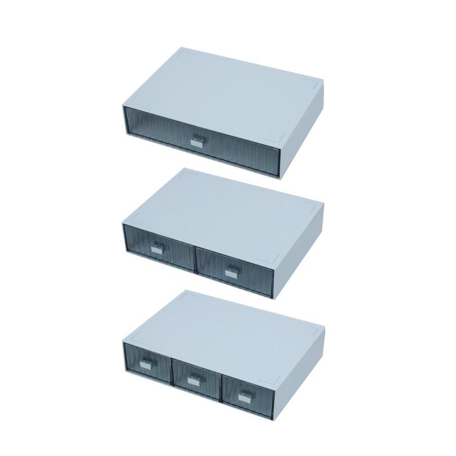 Kệ mỹ phẩm Đa tầng Mini - để bàn trong suốt đa năng có thể xếp chồng lên nhau thành tủ mini, kệ đựng bút có ngăn kéo