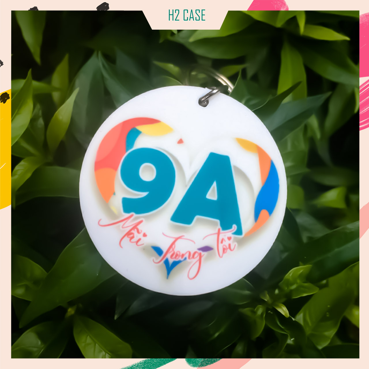 Móc khóa mica in logo lớp, hội nhóm