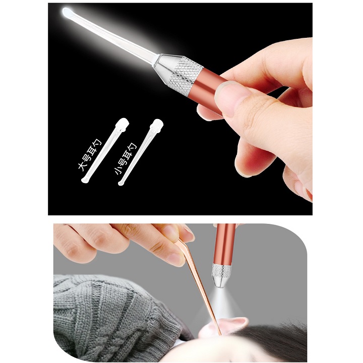 Dụng cụ lấy ráy tai cho Bé, bộ ngoáy tai 20 món tich hợp đèn soi cho cảm giác siêu đỉnh