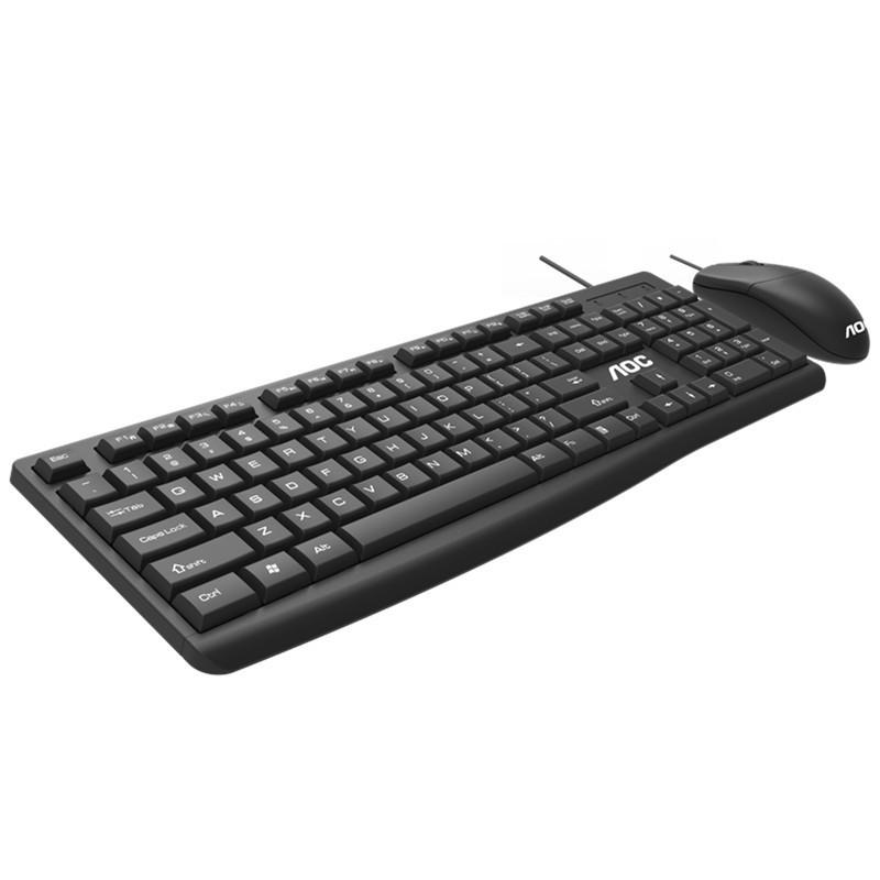 Vận Chuyển Nhanh AOC KM151 Bộ Bàn Phím Và Chuột Có Dây USB Tắt Tiếng Văn Phòng Kinh Doanh Máy Tính Chuyên Dụng Phím Chuột