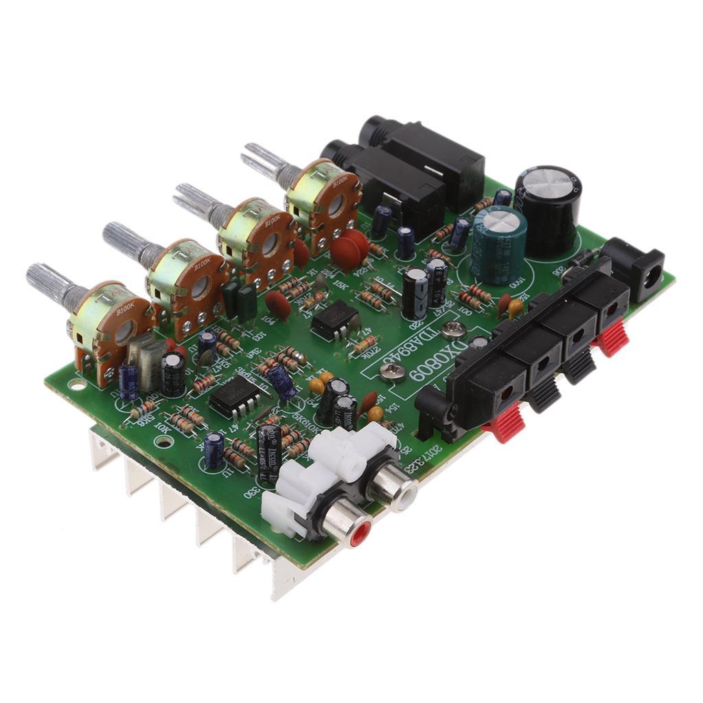 DX0809 Amplifier 12V 60W Peak Stereo Audio Power Amplifier Board DIY