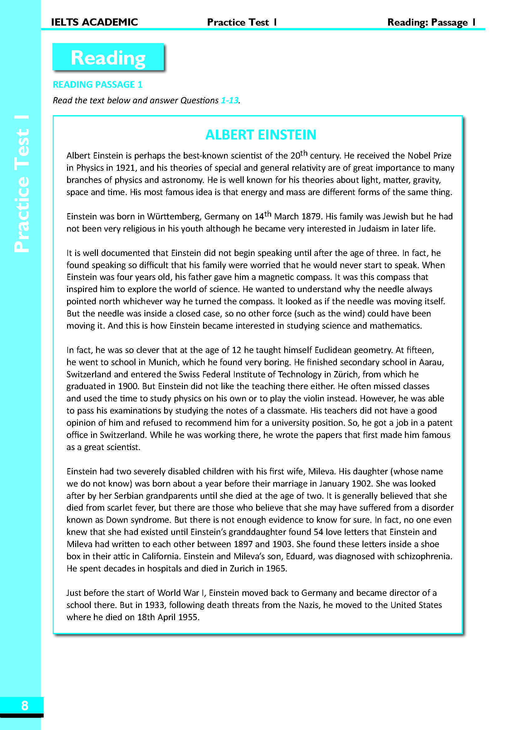IELTS in Depth 3 (6.5 - 7.5+) - 6 Pratice Tests