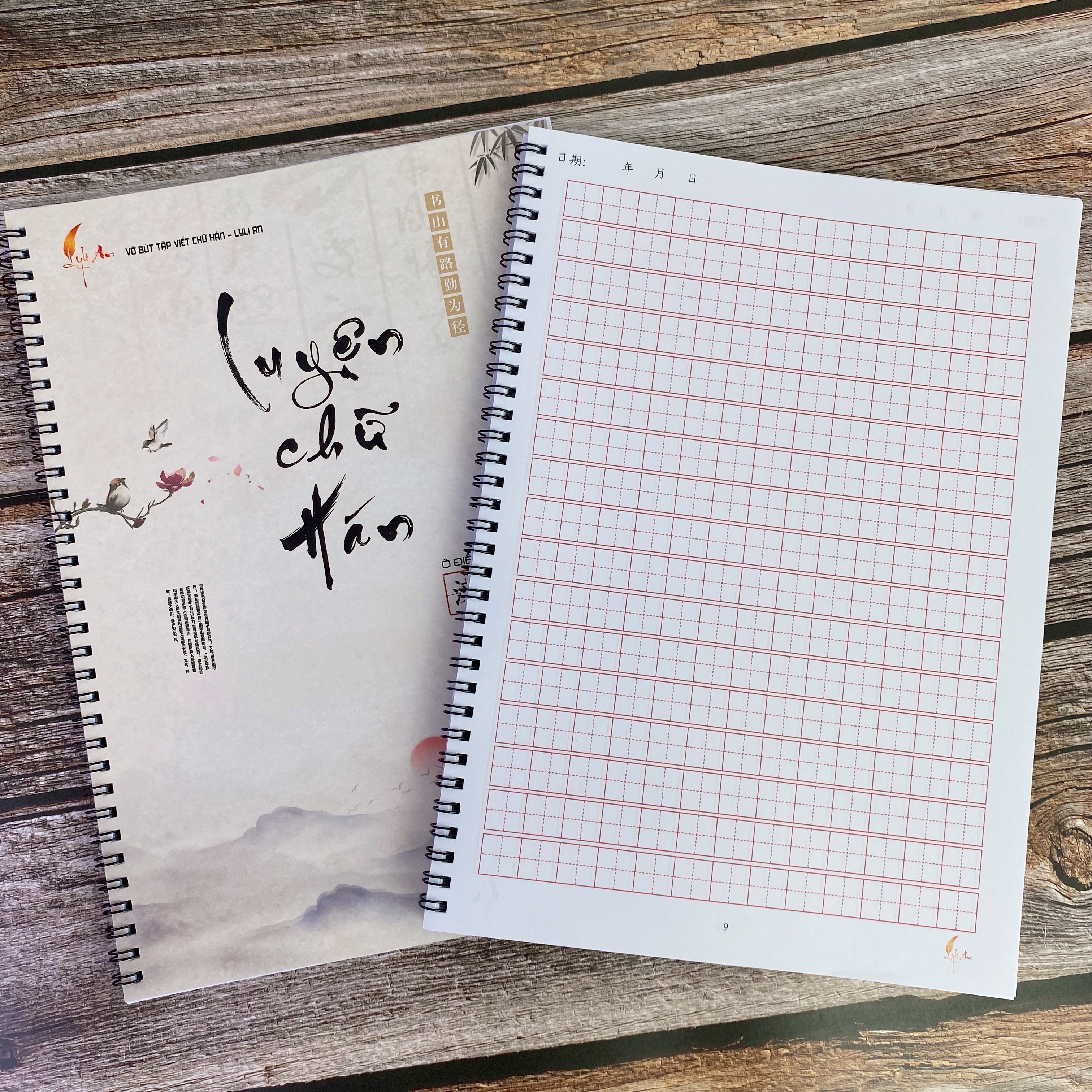 Vở Luyện Viết Tiếng Trung LOẠI DÀY Khổ to A4 - Vở tập viết chữ Hán ô Điền, luyện chữ Trung Quốc cho người mới bắt đầu