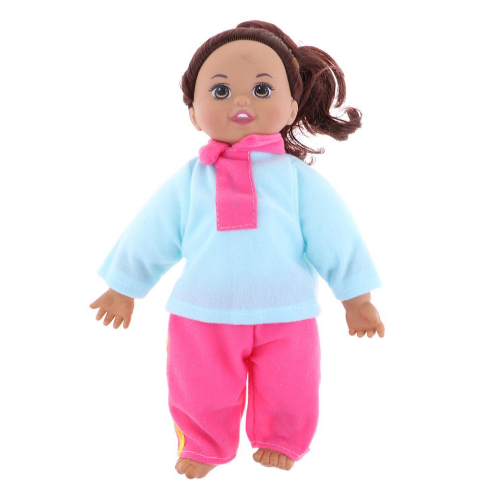 31cm Real Life Baby Girl Doll Vinyl African Newborn Infant In Clothes