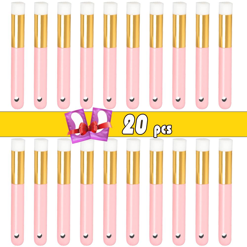 10 20 Bộ 50 Mềm Chuyên Nghiệp Cây Nối Mi Bàn Chải Cọ Rửa Làm Sạch Lông Mày Mũi Comedone Rửa Mặt Bàn Chải Mi Dầu Gội Công Cụ Bán Buôn