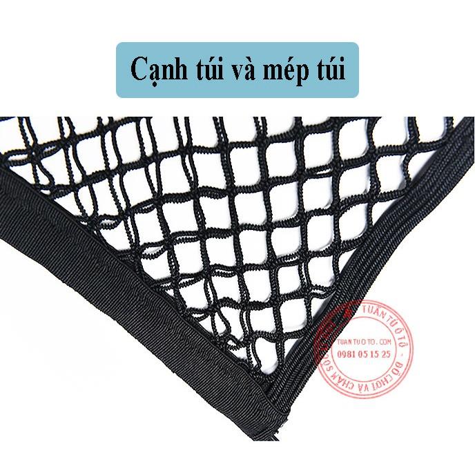 Túi lưới đựng đồ kiêm vách ngăn trên ô tô