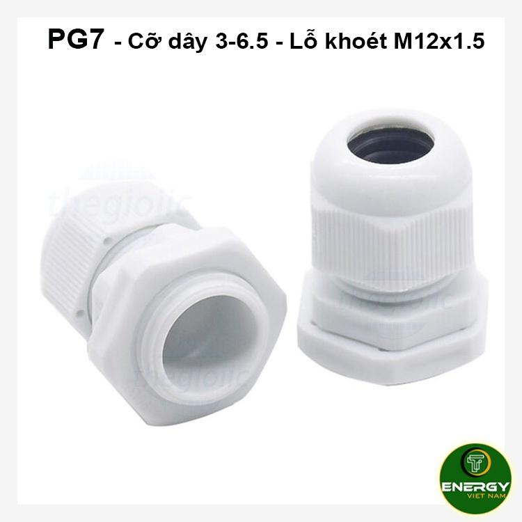 ỐC XIẾT CÁP NHỰA KÍN NƯỚC PG-7, PG-9, PG-11, PG-13.5, PG-16, PG-19, PG-21, PG-25, PG-29 - Giá Cho 20 Cái