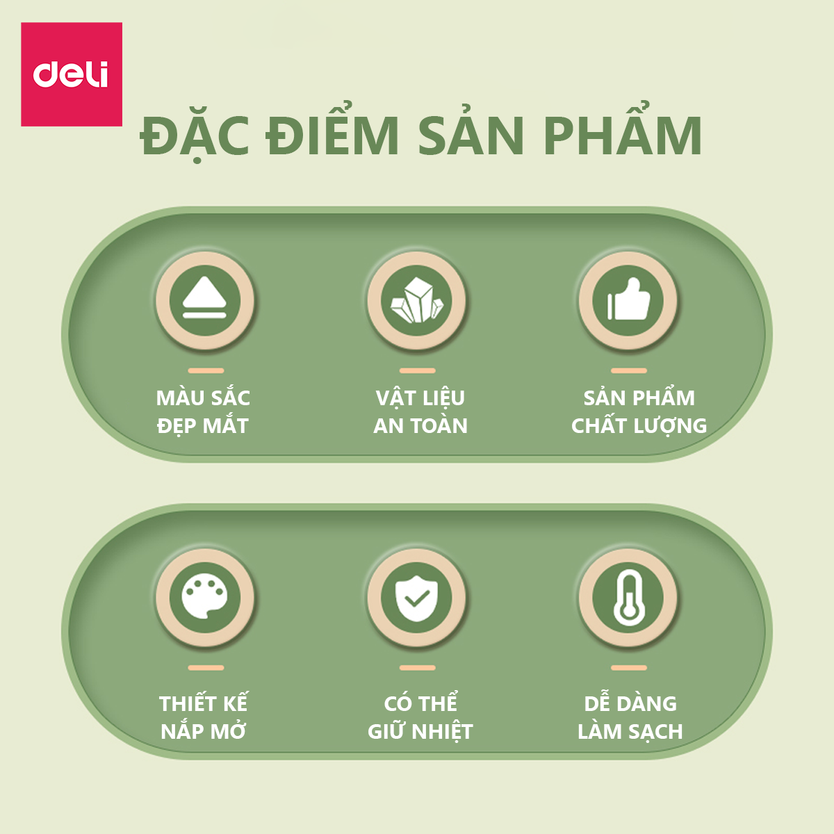 Bình Giữ Nhiệt Nóng Lạnh Vusign Inox 316 350ml Cao Cấp Cách Nhiệt Deli - Phù Hợp Cà Phê Trà Nước Ép Sinh Tố Đá Du Lịch Đi Học Tập Bình Nước Thể Thao Gym Yoga - LL606