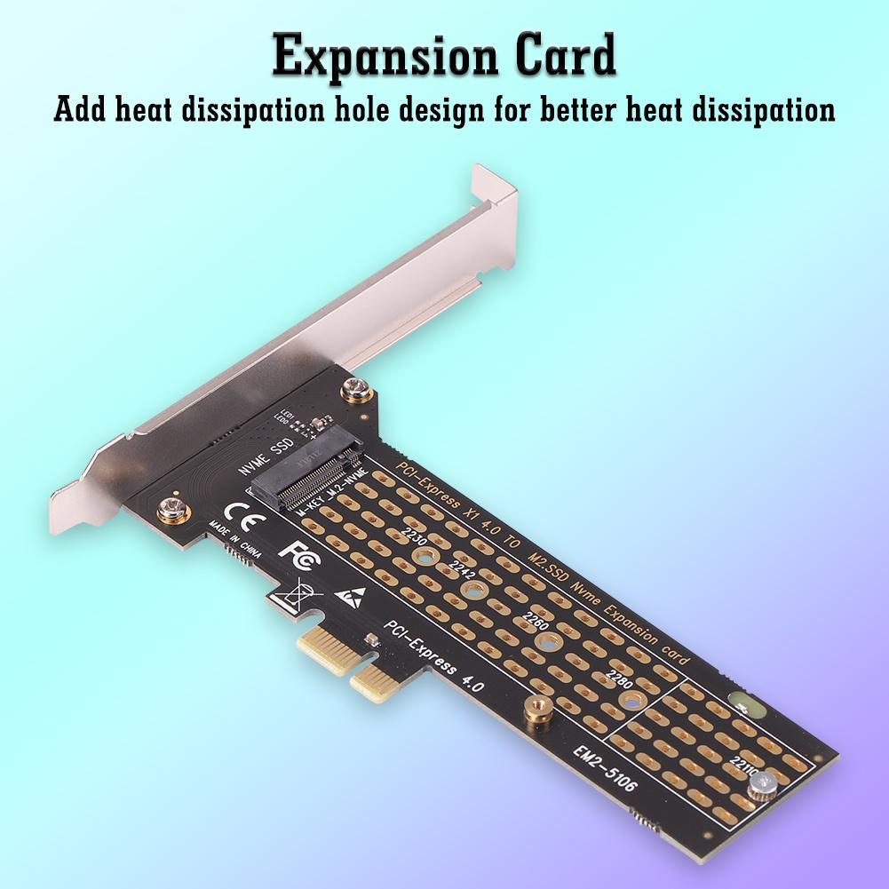Card Mở Rộng H7 EM2-5106 SSD M.2 Sang PCI-E 1x Cho M-Key NVME / B-Key SATA