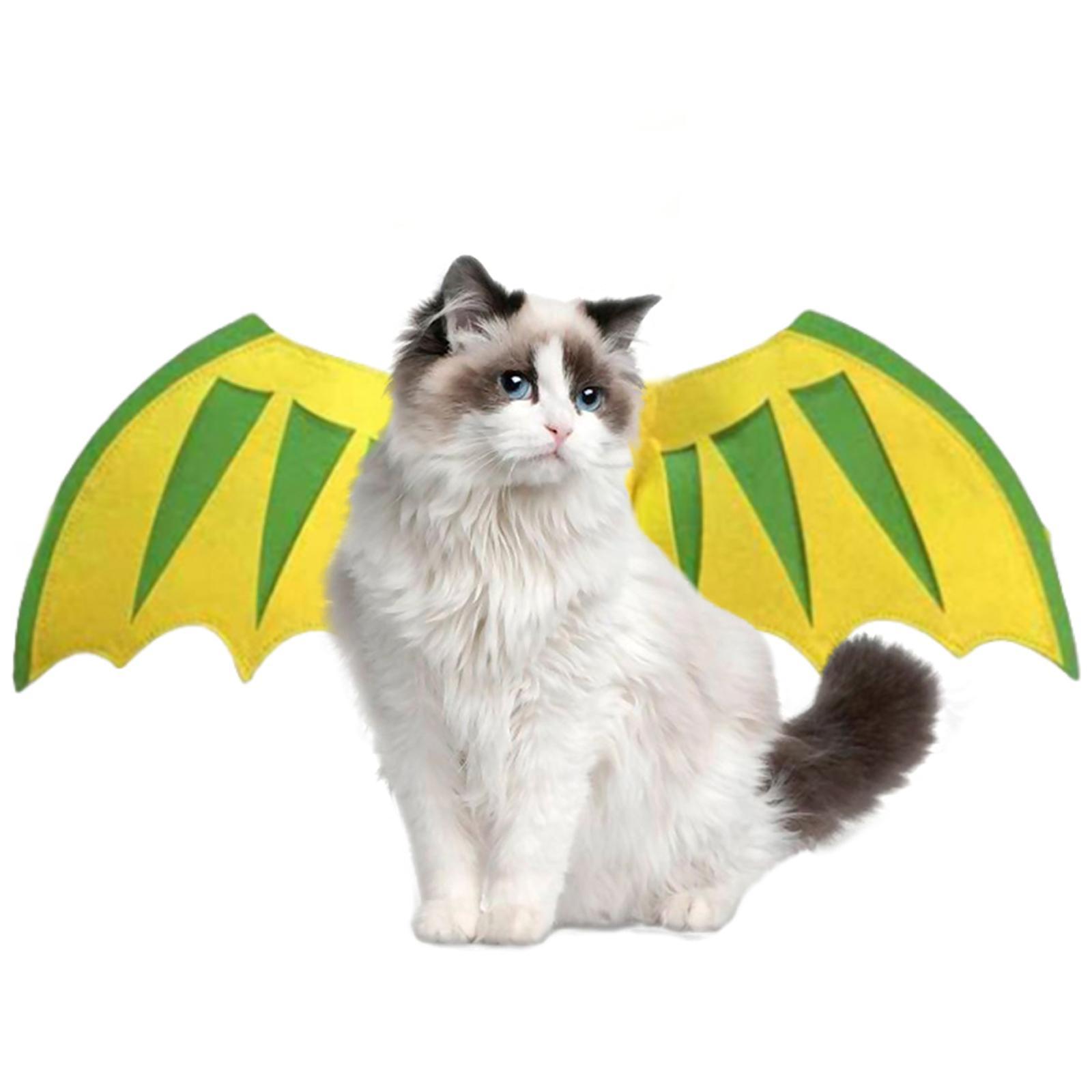 Dragon  for Cats Dinosaur Wing Kitten Animal Theme Halloween Costumes